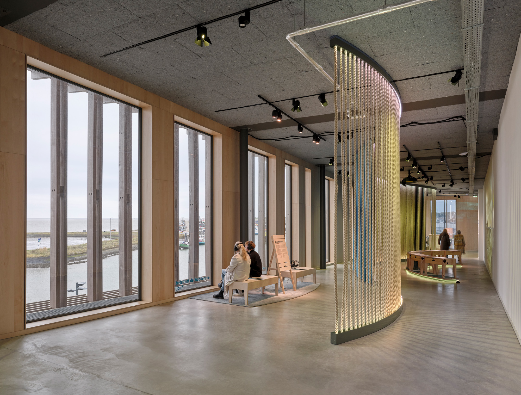 interiors of Wadden Sea centre in the Netherlands by Dorte Mandrup