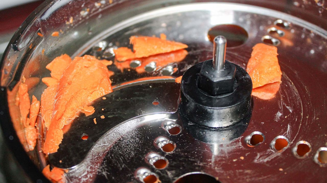 Ninja Professional Food Processor processing carrots