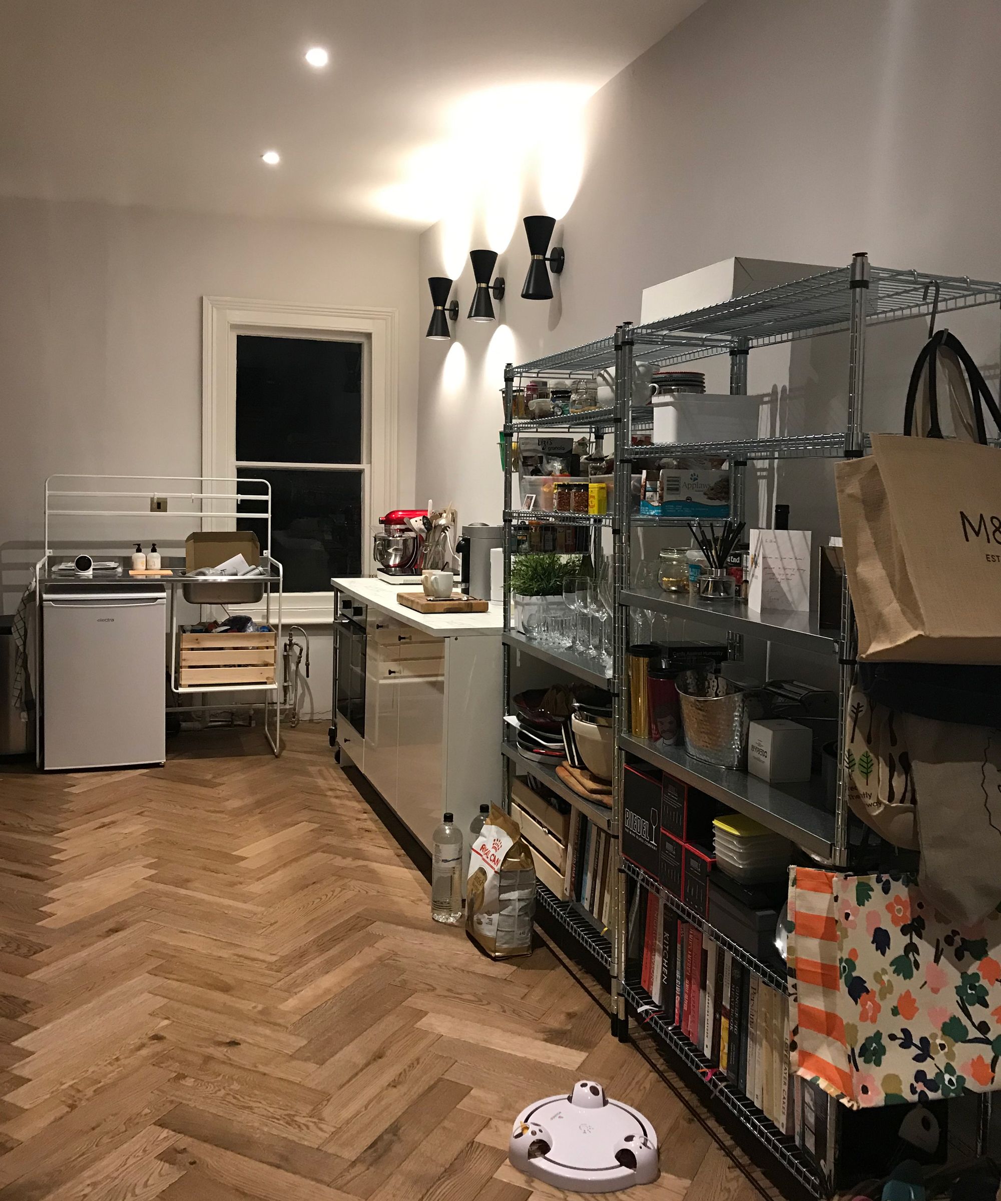 small green kitchen makeover by deVOL