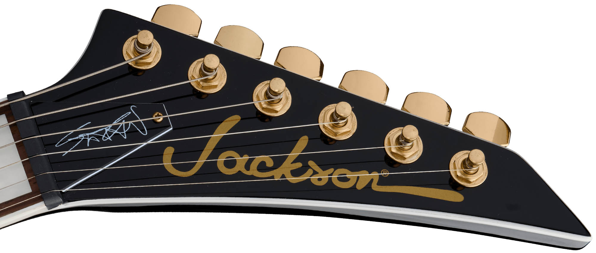 The Jackson X Series Scott Ian King V KVXT is refreshed in Gloss Black for 2025.
