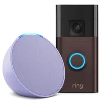 Ring Battery Video Doorbell and Echo Pop
