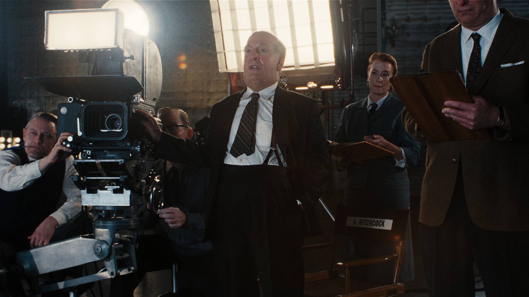 Tom Hollander as Alfred Hitchcock in &quot;Monster: The Ed Gein Story&quot; on Netflix