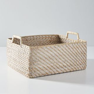West Elm Modern Weave Harvest Baskets with Handles