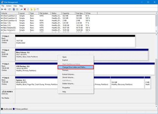 Change drive letter and paths option