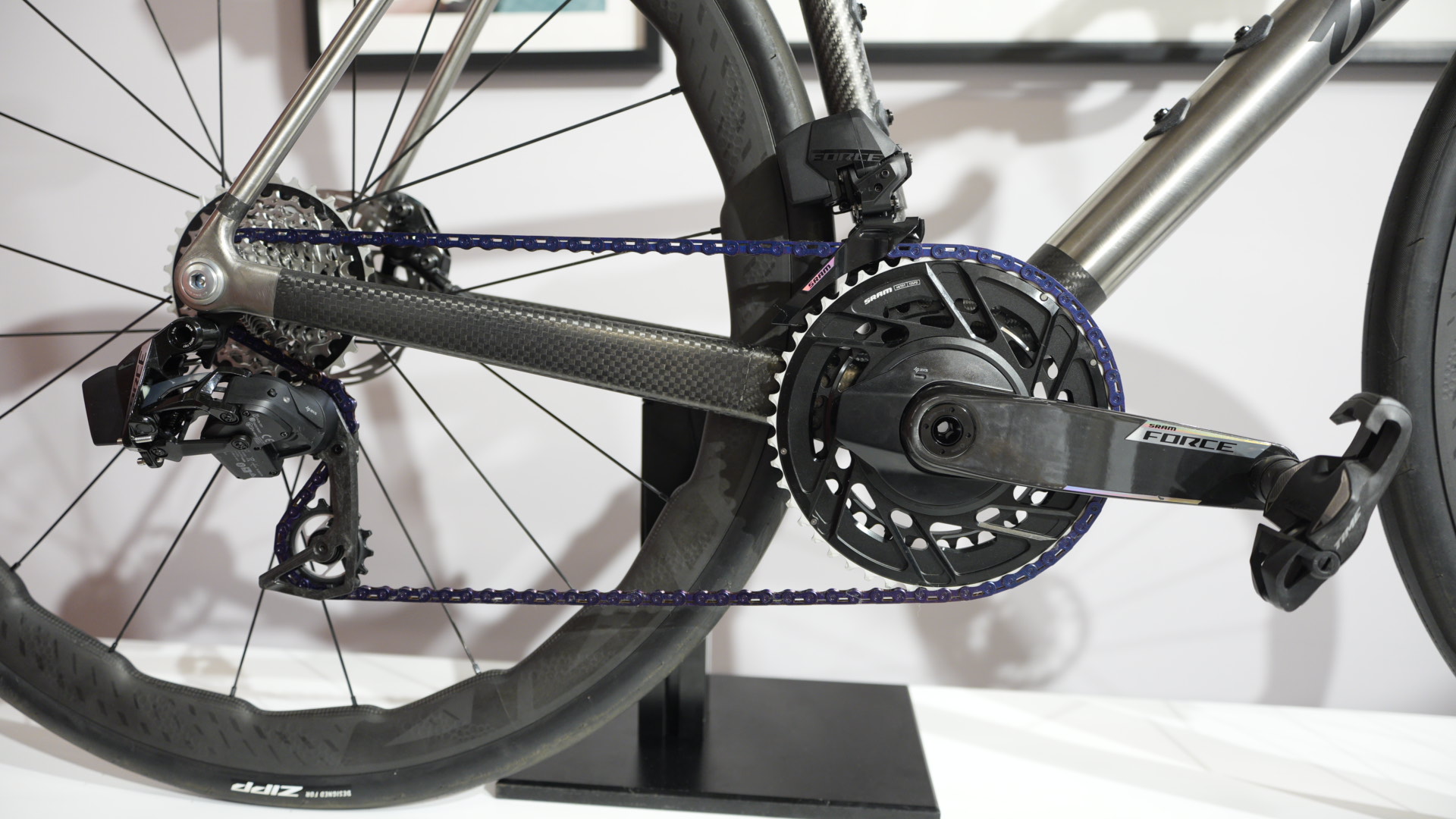 close up details of expensive bikes