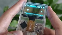 Arduview transparent handheld game console
