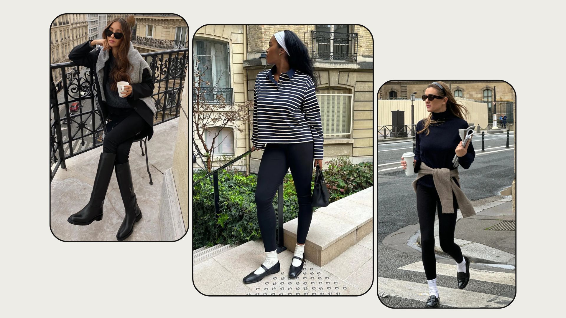 It&rsquo;s Leggings-and-Flats Season&mdash;These Are the Combinations That Look the Chicest Right Now