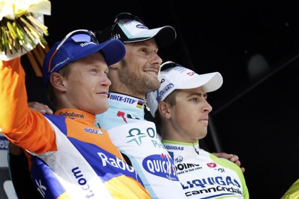 Breschel, Boonen and Sagan on the podium