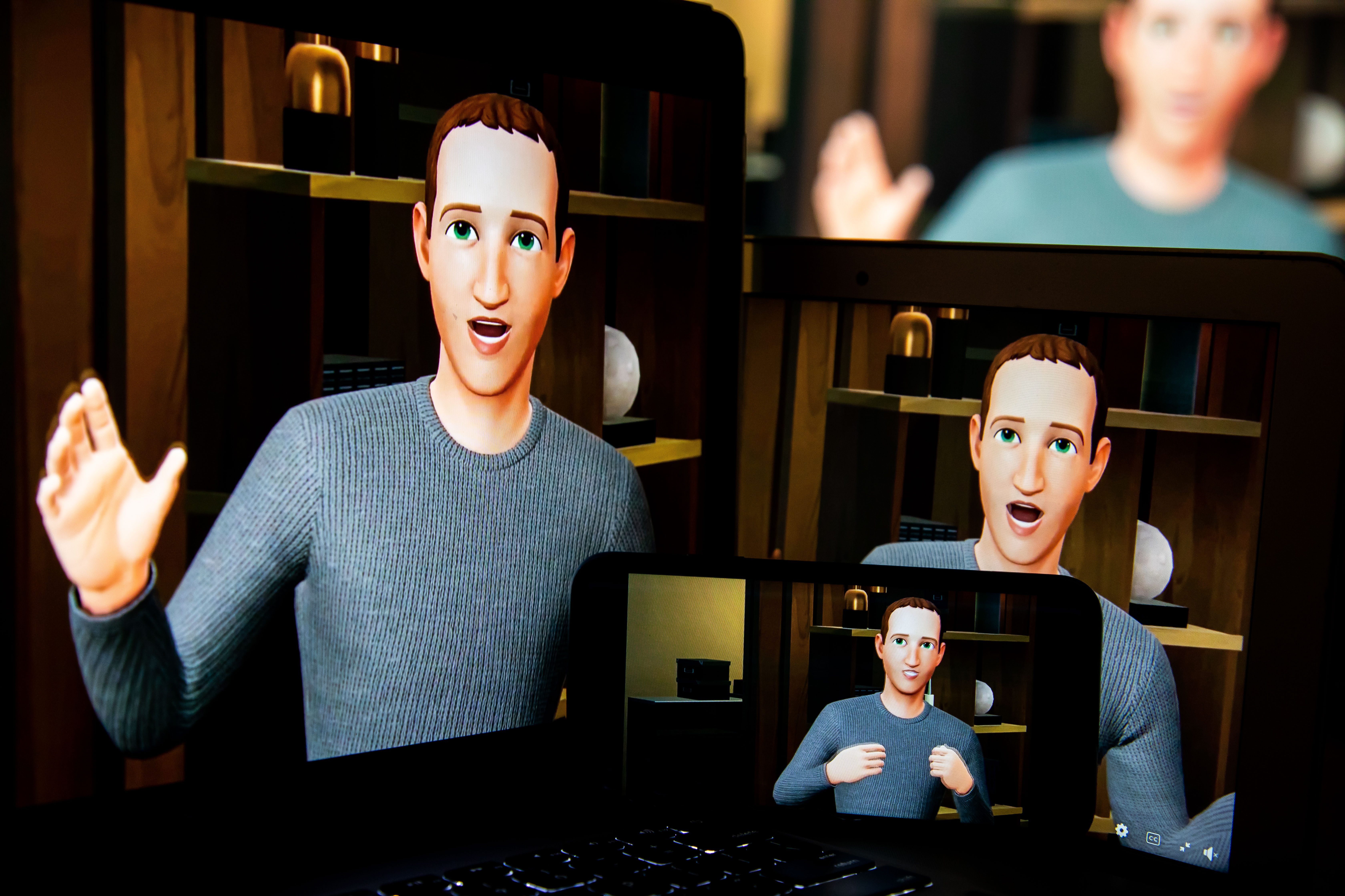 Images of the virtual brand Zuckerberg in the Metaverse