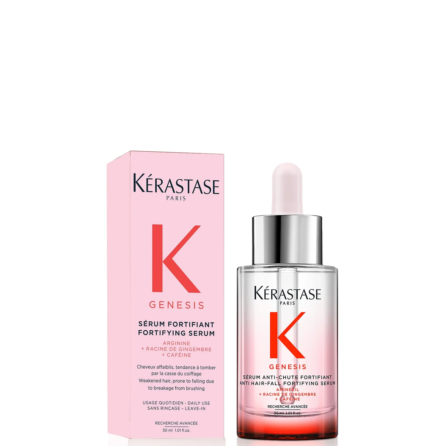 Kégenesis Hair Serum, Leave-in Conditioner, for Hair Loss, with Caffeine, Anti-Chute Fortificant, 90ml