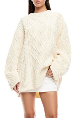 Gigi Oversize Cable Stitch Sweater