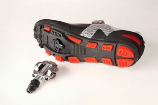 Pedal Systems: Shimano SPD double-sided clipless pedals example