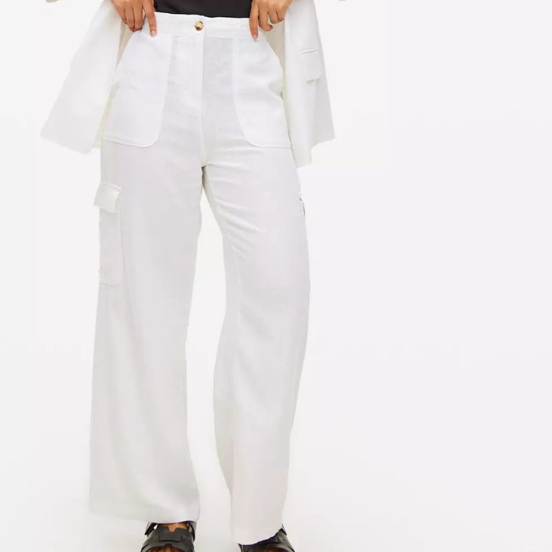 TU at Sainsburys , Linen Blend Co-ord Utility Trousers