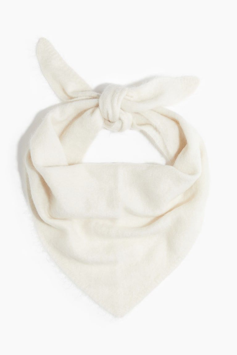 Mohair-Blend Triangle Scarf
