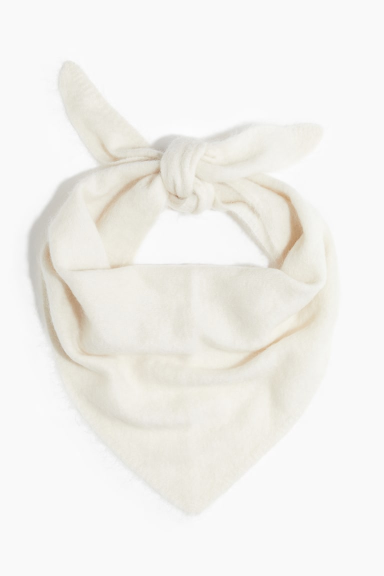 Mohair-Blend Triangle Scarf