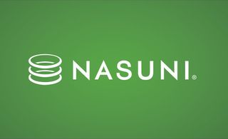 Nasuni logo displayed in white lettering on a green background
