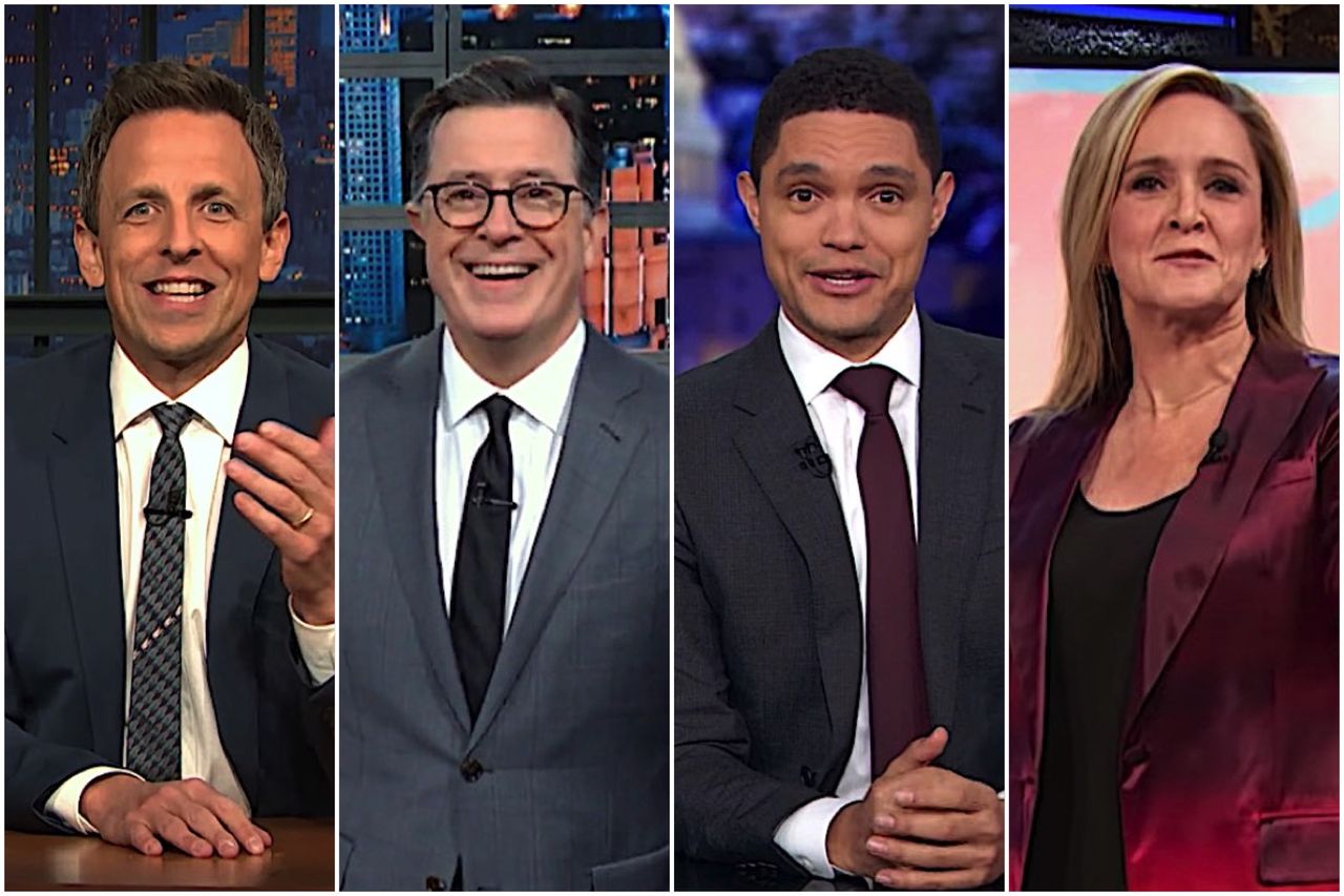 Late night hosts recap Day 1 of the Trump impeachment hearings