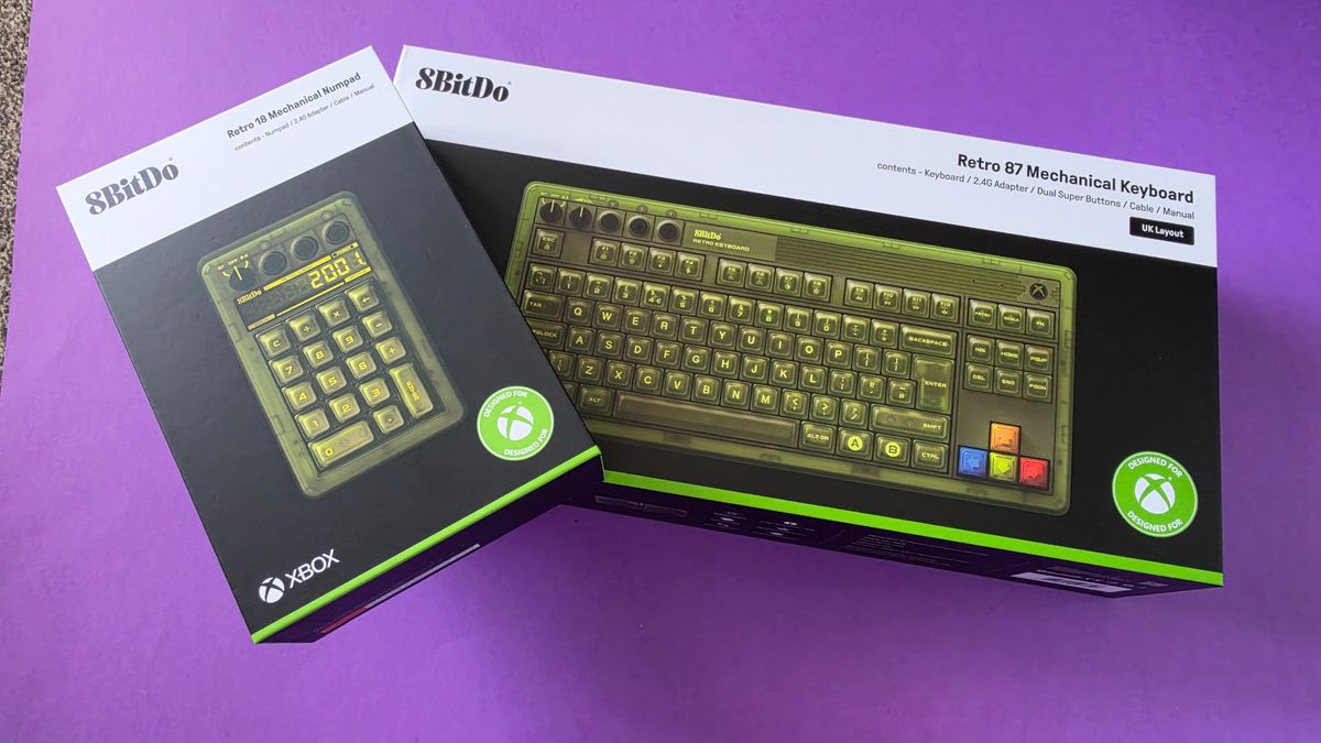 Green keyboard and numpad