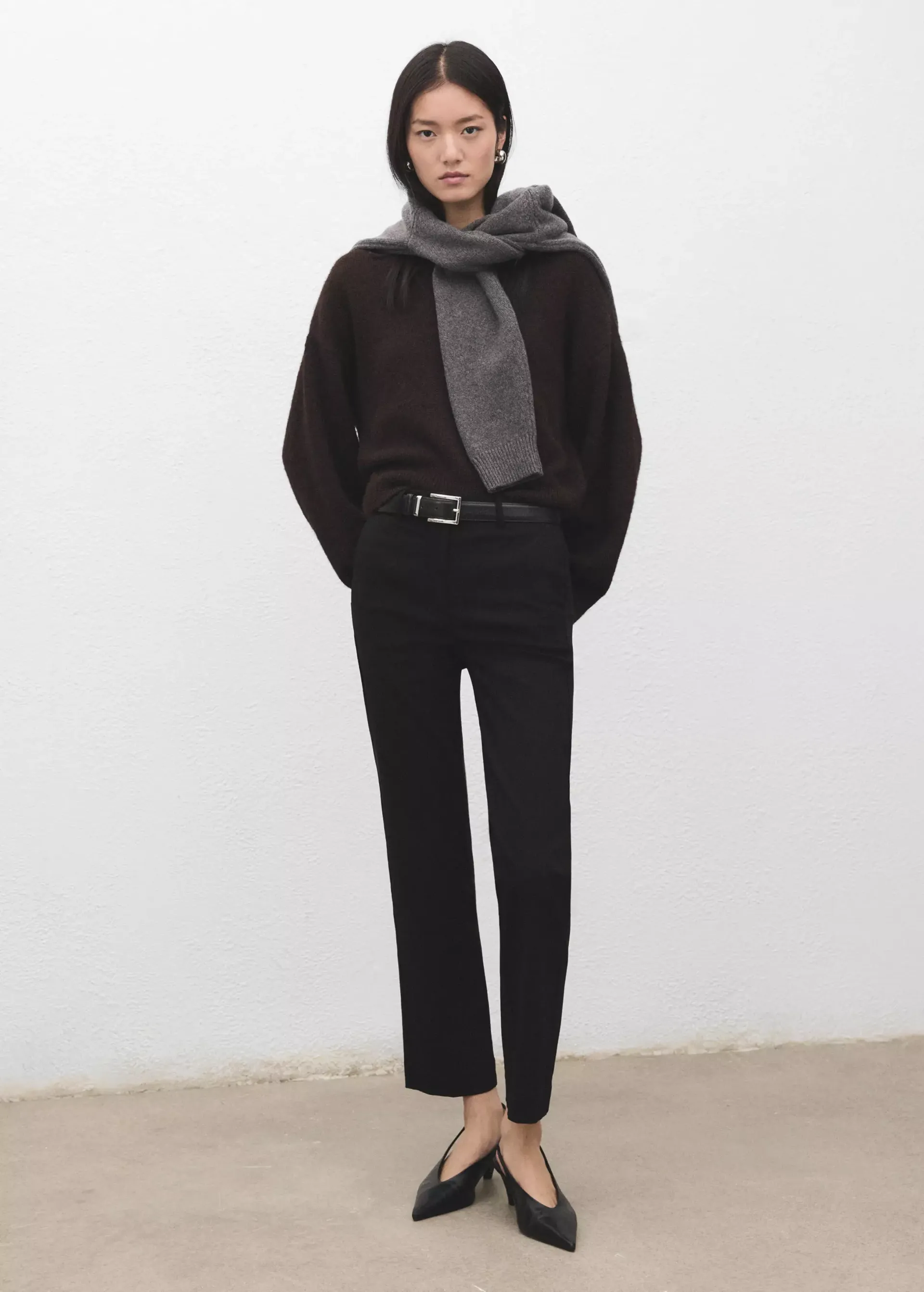 Straight-Cut Crop Pants - Women | Mango Usa