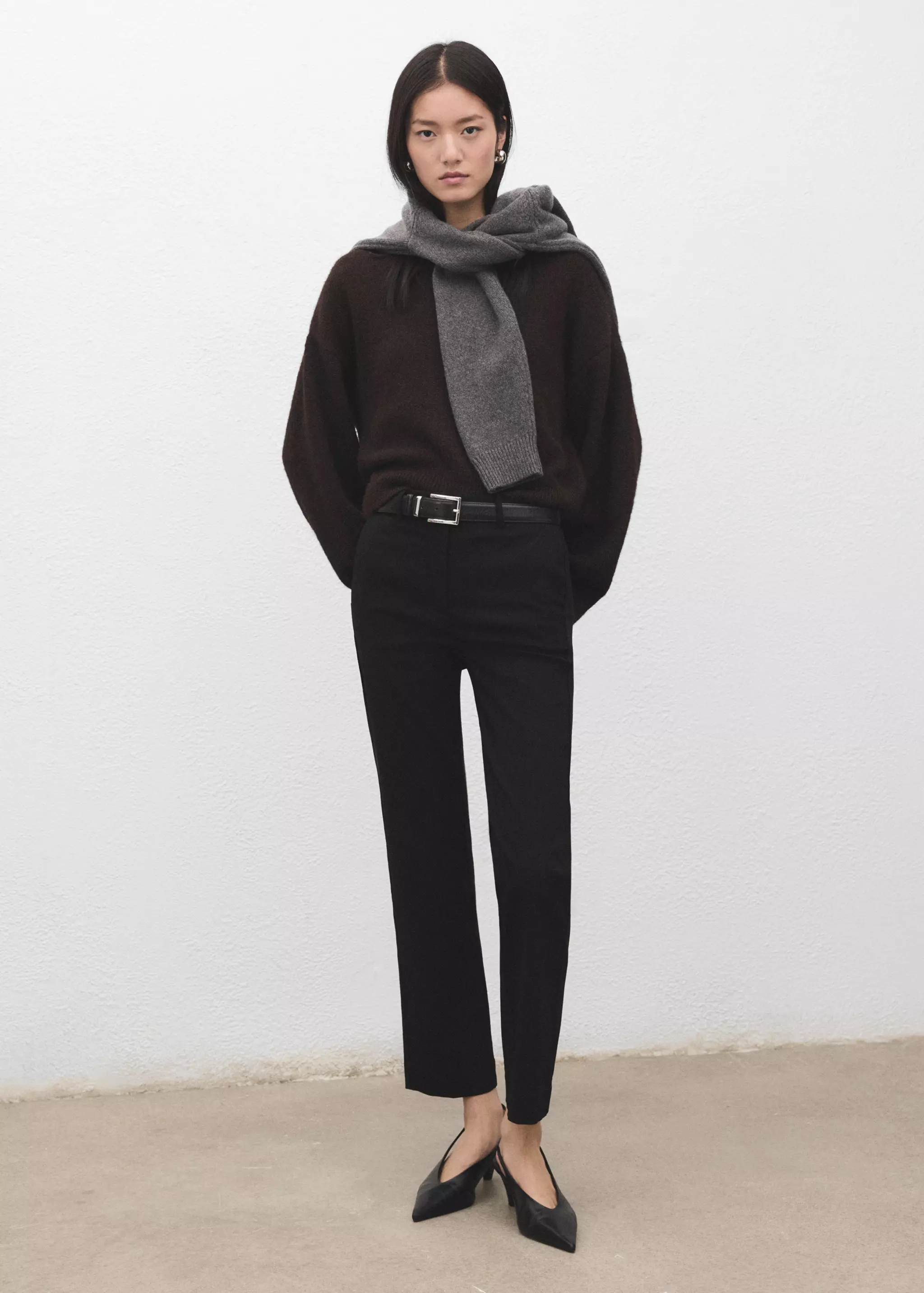 Straight-Cut Crop Pants - Women | Mango Usa