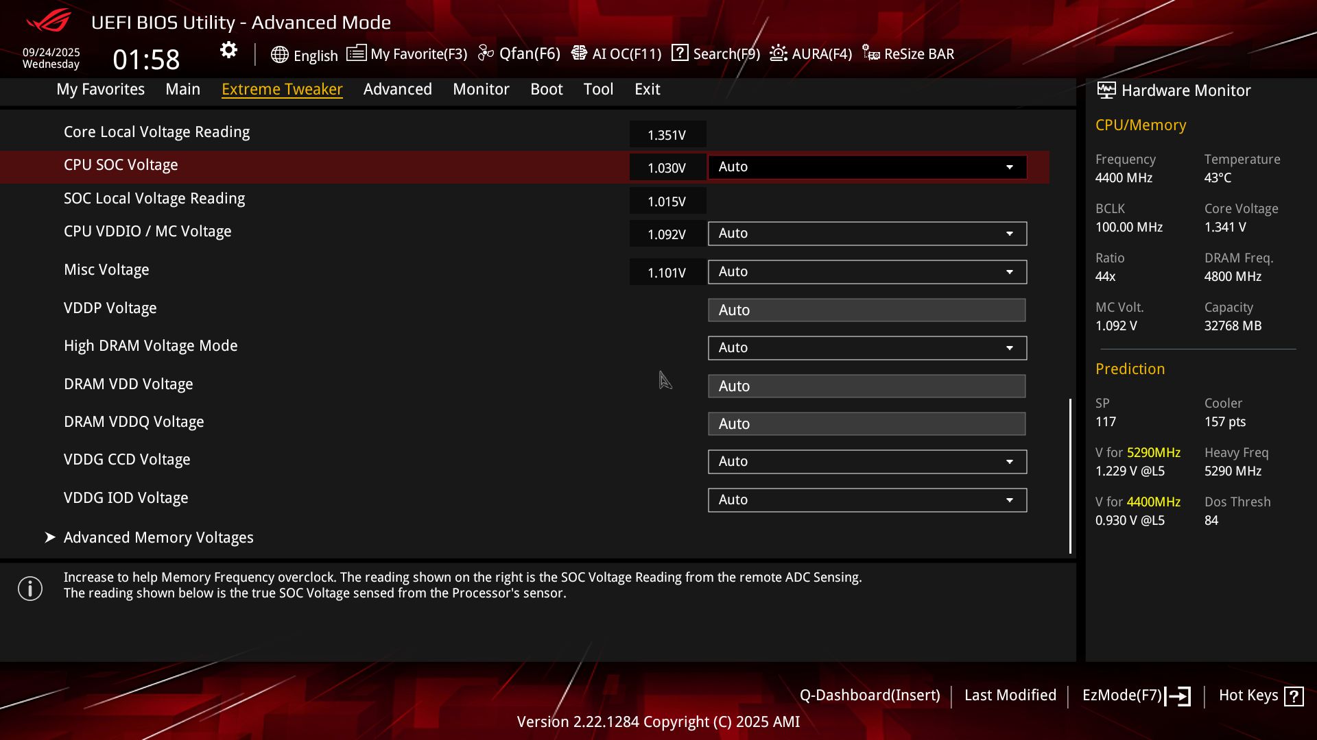 Asus ROG Crosshair X870E Extreme - BIOS Images