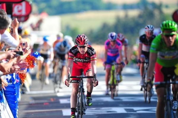 Cadel Evans (BMC) is well placed overall.