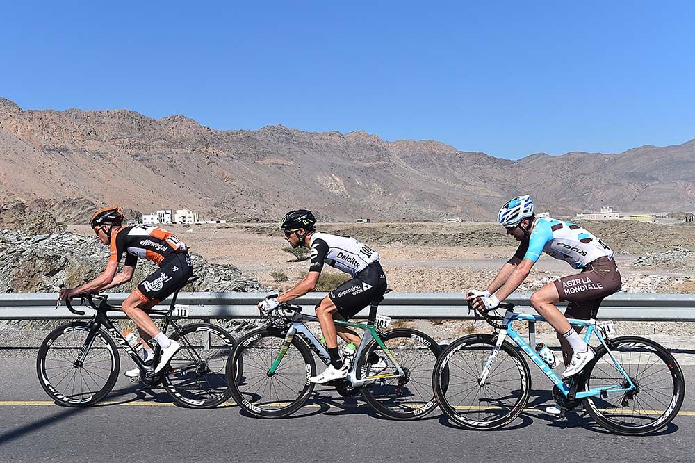 Jacques Janse van Rensburg (Dimension Data) was in the break of the day that almost stayed away