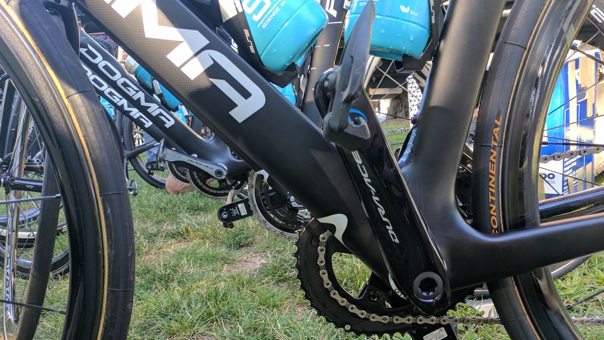 Team Sky are equipped with Stages powermeters