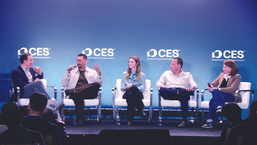 Nick Sizer, head of mixed-use sales and strategy, Klutch Sports Group, moderated the &ldquo;More Than a Game: Sports Venues as Culture Hubs&rdquo; panel with (l-r) Orlando Baeza, VP, brand and creative, Chime; Lindsey Dudzinski, VP business development and strategy, Milwaukee Bucks; Brian Rappaport, CEO, Quan Media Group; and Sarah Meron, chief communications and brand officer, IBM.