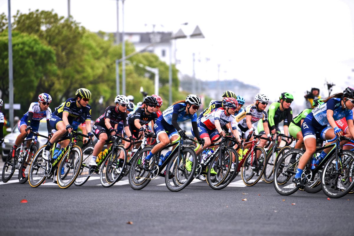 The peloton on the circuit