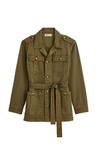 Madewell Chino Safari Jacket in Faded Ivy (Was $128) 