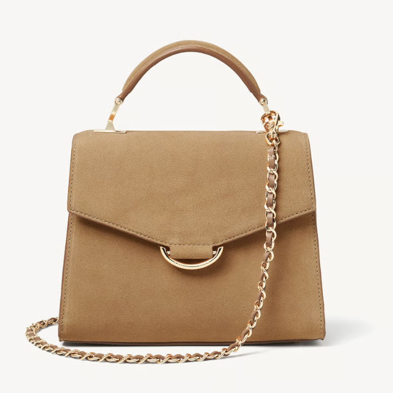 Aspinal Annabel Midi bag in tan