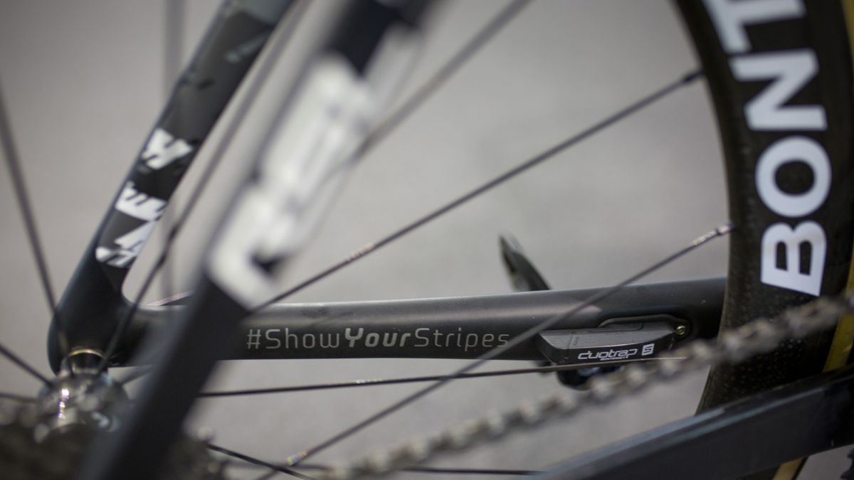 Trek have integrated a speed sensor on the non-drive side of the chain stay