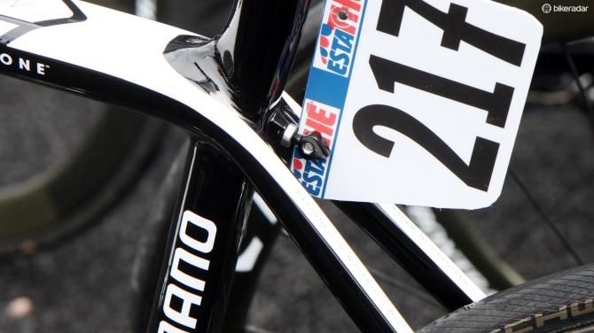 Neat number holders for the Trek Factory Racing team