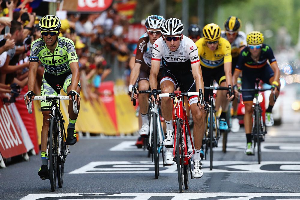 Alberto Contador (Tinkoff-Saxo) and Bauke Mollema (Trek Factory Racing)
