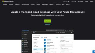 Azure's SQL Database webpage