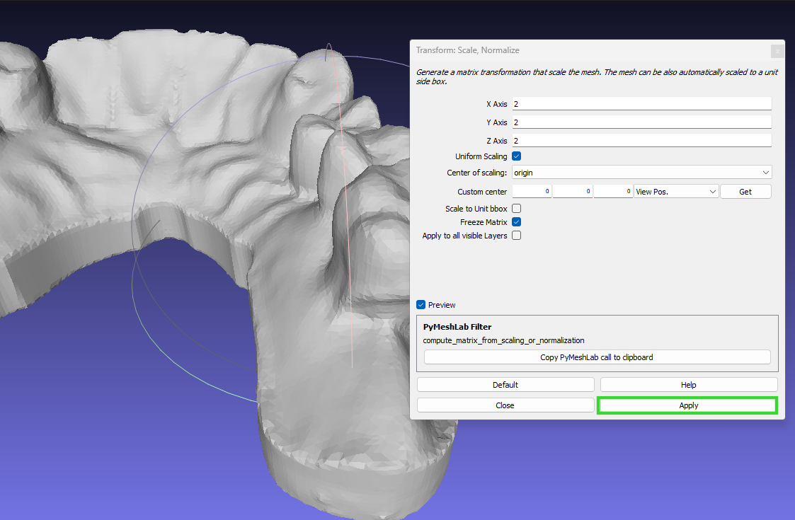 Repair STL Files in MeshLab