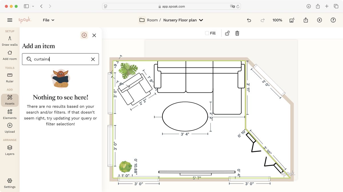 Home design tool Spoak during our review
