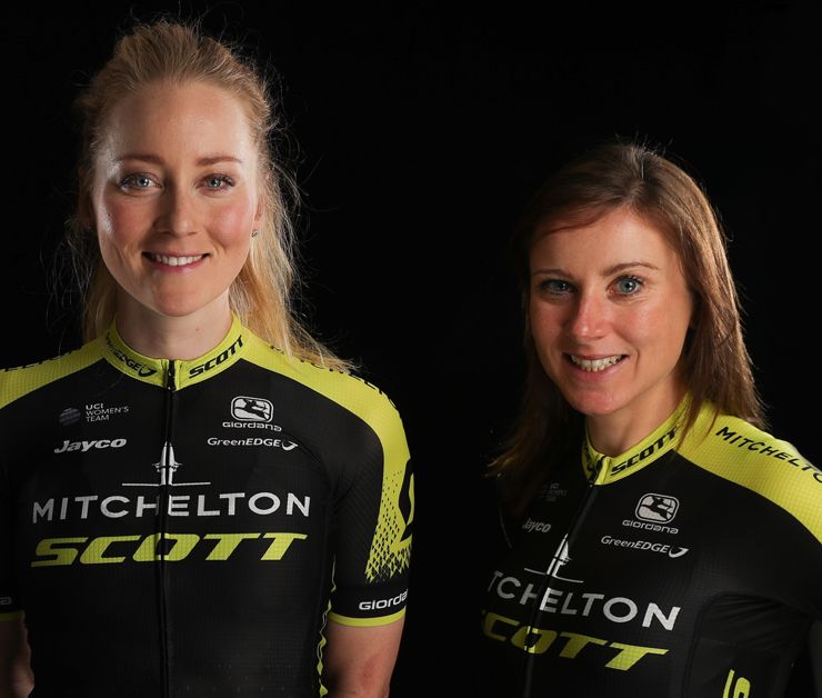 Gracie Elvin and Annemiek van Vleuten model the new kit