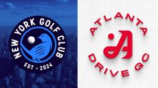 The logos of New York Golf Club and Atlanta Drive GC