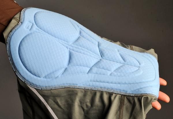 The Helium bib shorts include a stretch multi-thickness seamless chamois.