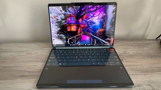 Lenovo Yoga Book 9i in laptop mode