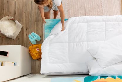 Viscosoft serene hybrid mattress topper lifestyle