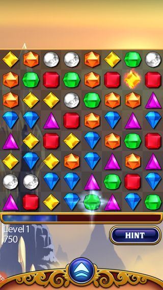 Bejeweled Flame and Star Gems