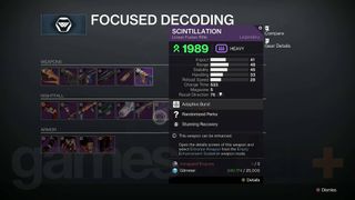 Destiny 2 Nightfall weapons focused decoding engrams with Zavala