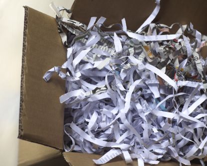 Be sure to shred your important documents to protect your identity.