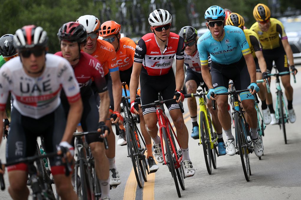 Toms Skujins in the breakaway during stage 5 at the Tour of California