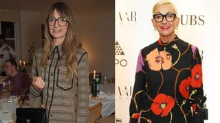 eyeglasses trends: oversized frames: Fee Greening and Jane Wurwand