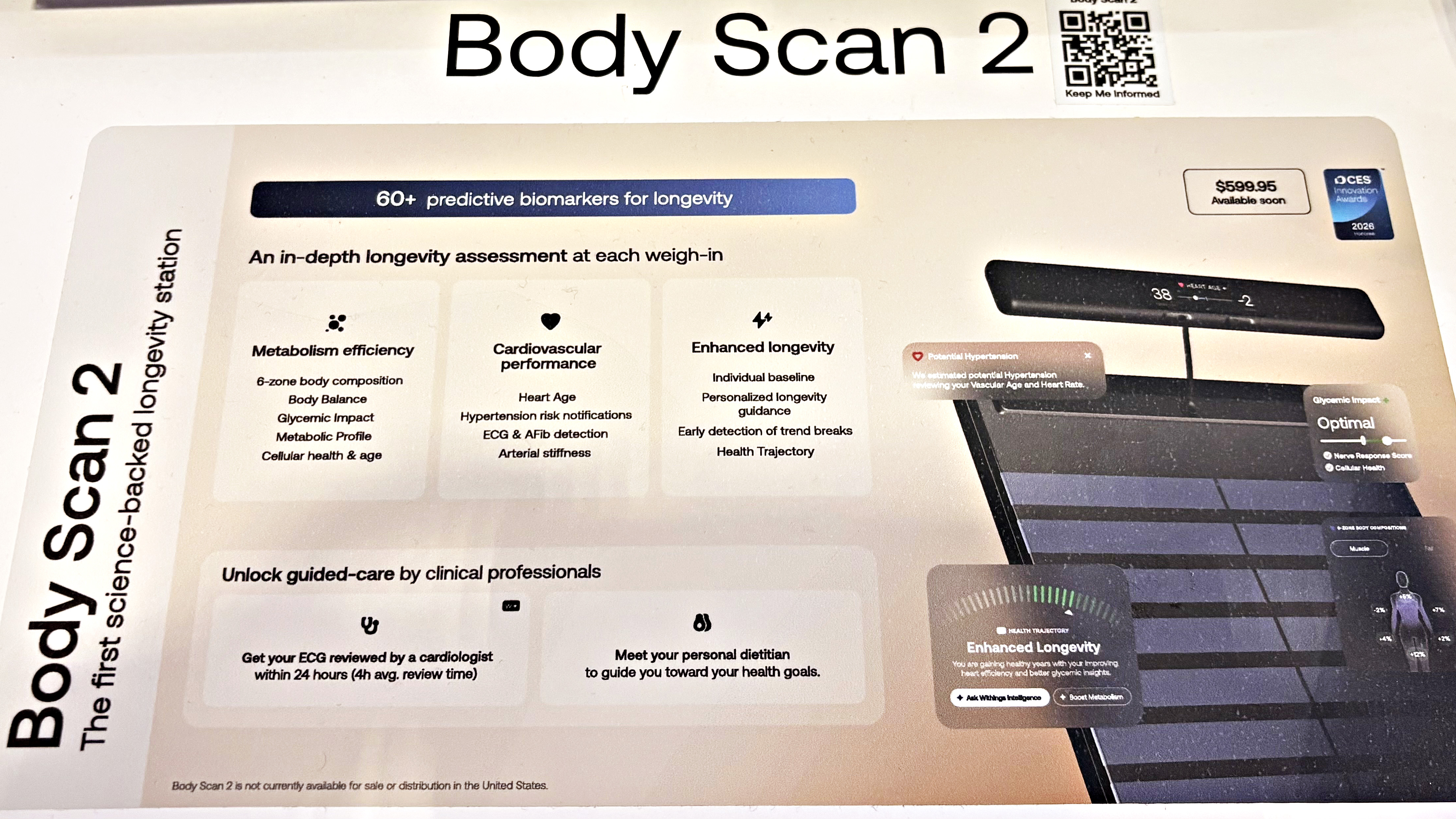 Withings Body Scan 2 smart scale at CES 2026