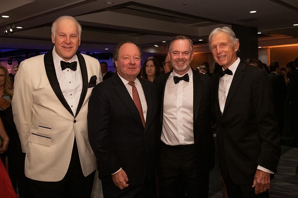 (From l.): Jordan Wertlieb, EVP and chief operating officer, Hearst; Bob Bakish, CEO, Paramount Global; honoree Ray Hopkins, president, U.S. Networks Distribution, Paramount Global; and Bill McGorry, chairman, B+C Hall of Fame.